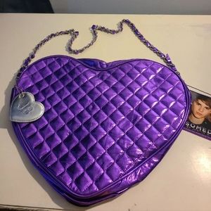 Justin Bieber purple quilted bag